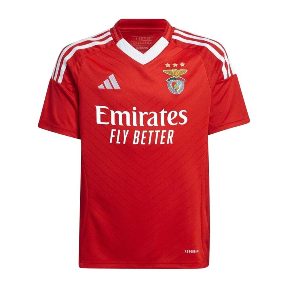 SL Benfica Childrens/Kids Adidas Top & Bottom Set Set / Team Power Red/White